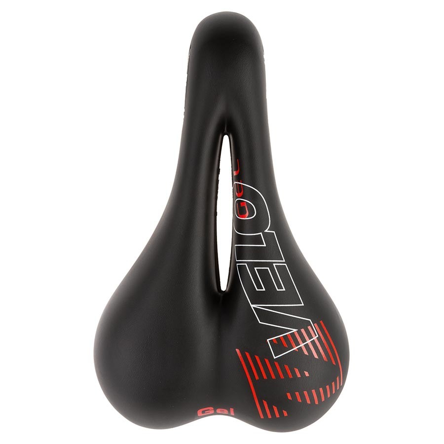 Velo Plush Gel D1 Saddle 267 x 168mm, 478g, Black