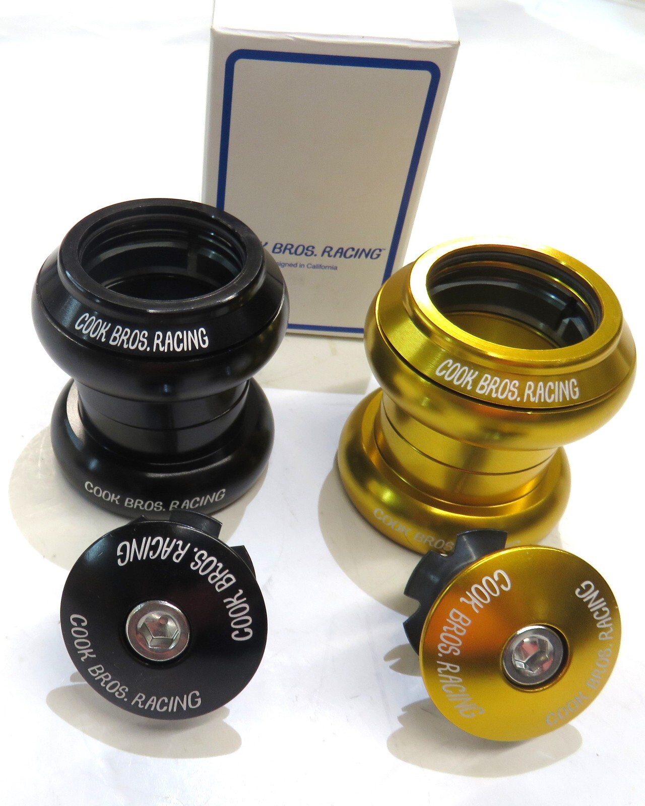 Cook Bros Racing Alloy Cupped Headset 1 1/8 in Threadless Sealed Bearing ABEC5