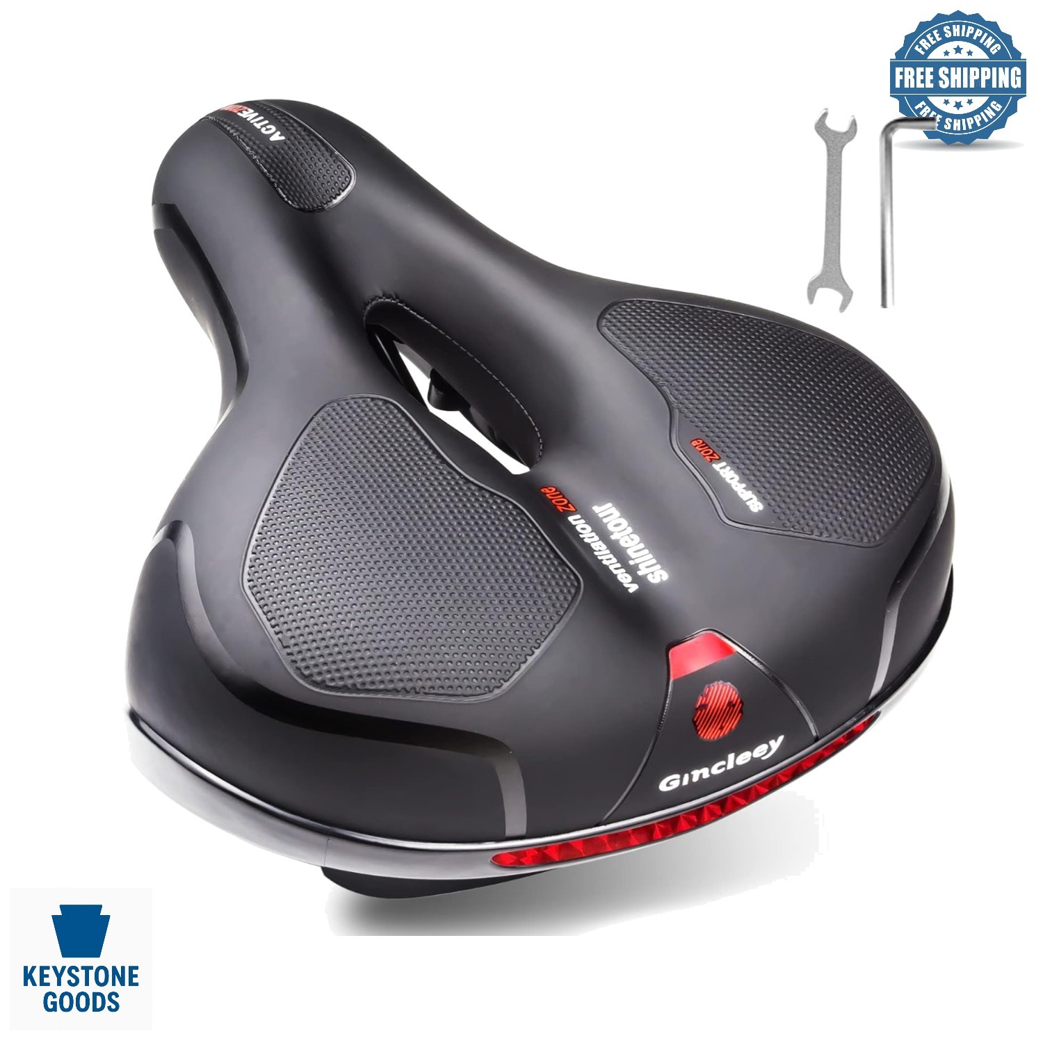 Comfort Memory Foam Bike Seat for Men & Women – Shock-Absorbing, Wide Bicycle…