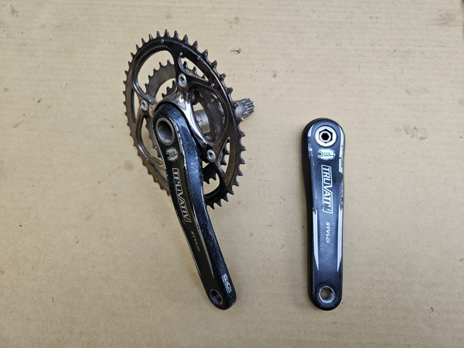 Truvativ Stylo Carbon Fiber Triple Mountain Bike Crankset 175mm 44/32/22 GXP