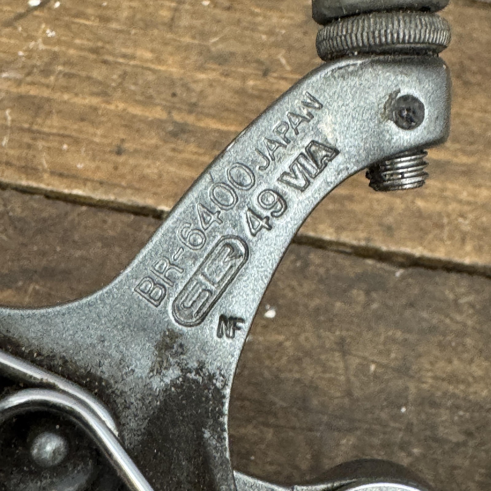 Vintage Shimano 600 BR-6400 Caliper Brake Set Gray Road F/R Japan Single Pivot
