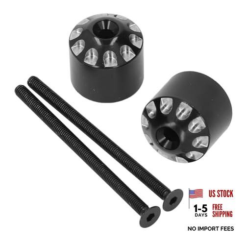 1 Pair of Motorcycle Handlebar End Weights,Solid Stainless Steel Bar Ends Plug