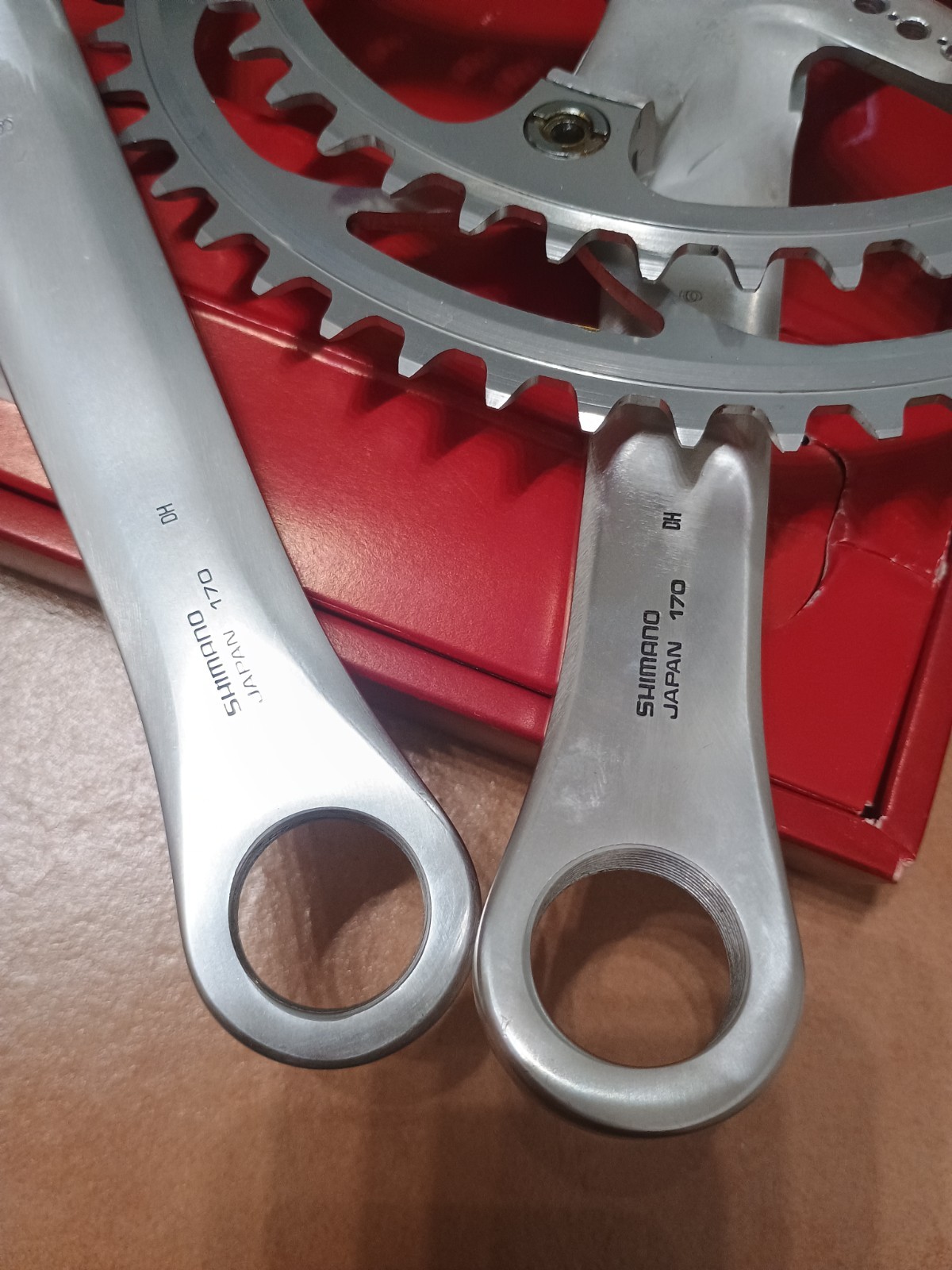 Nos Nib Vintage Crankset Shimano Dura Ace EX W Cut mm 170 Crankset 52/42