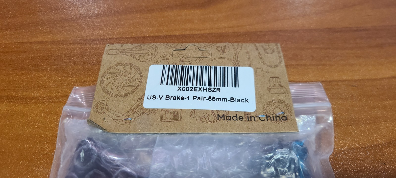 CNC V Brake Set – Bicycle Linear Pull V Brakes 110mm Long Arm Black – New