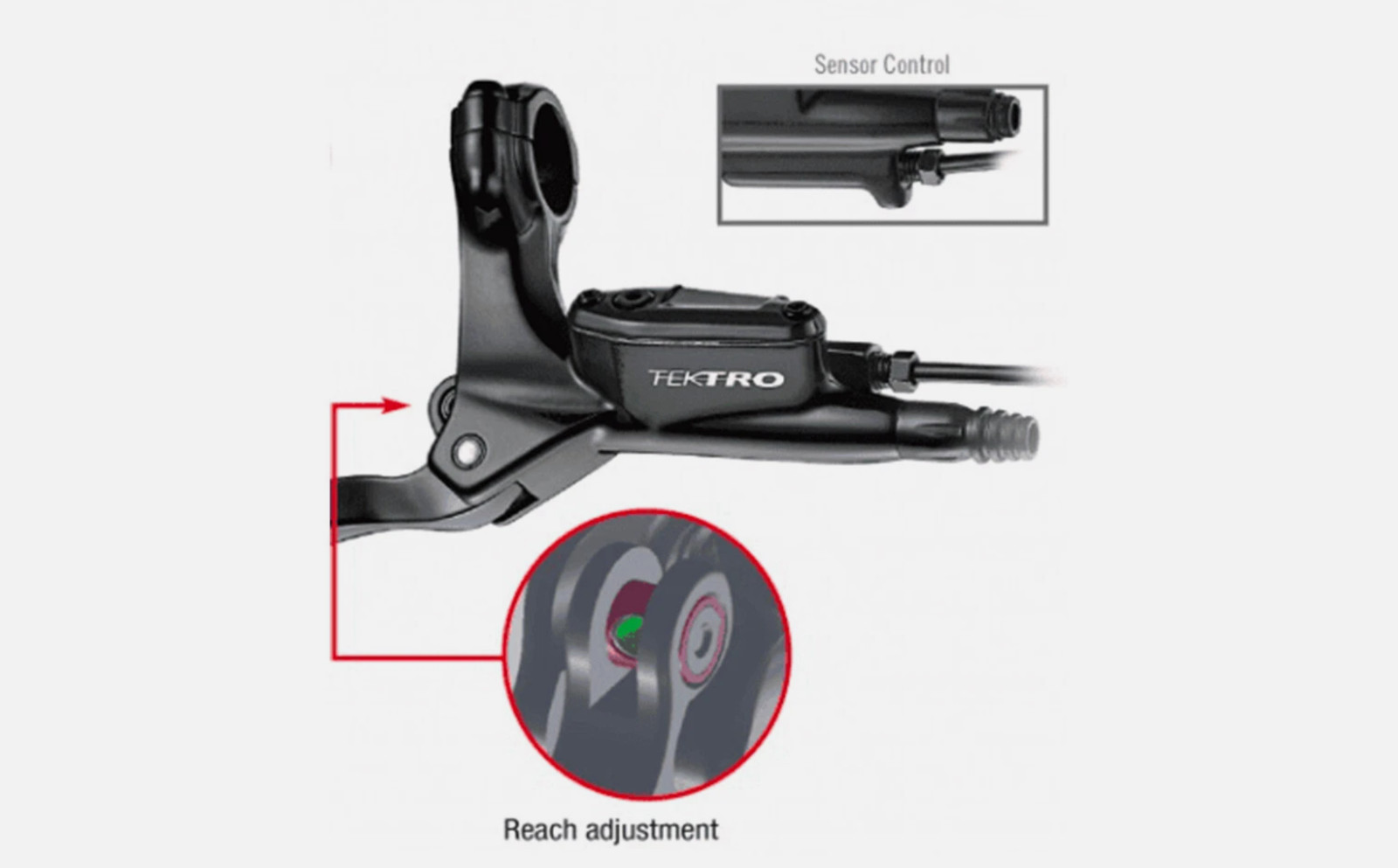 Tektro Hydraulic Brake Lever E395 Left for Electric Bike and Bike