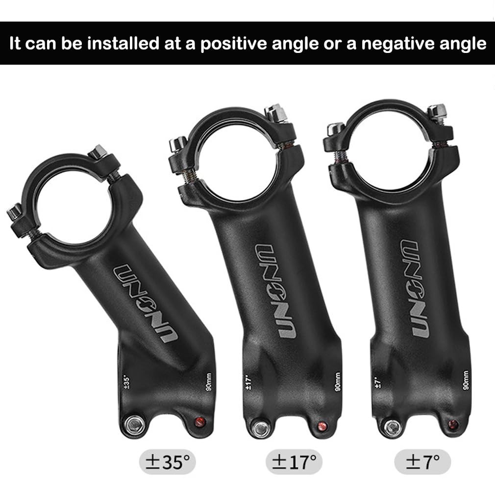 CYSKY 35 Degree Bike Stem 25.4 31.8 MTB x 90mm, Black