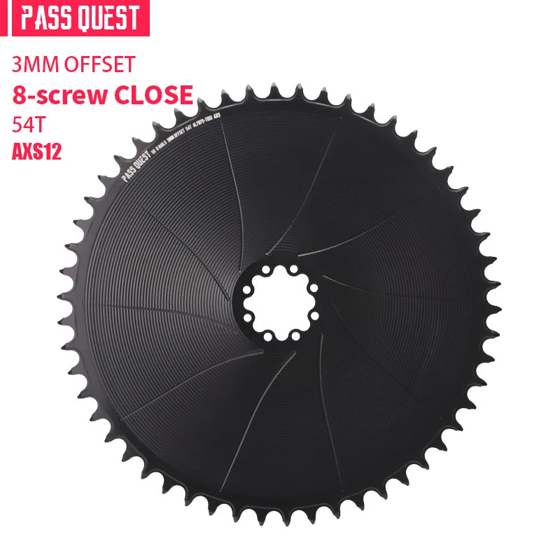Round Narrow Wide Chainring 3mm Offest Direct Mount Crank Gravel Bike AXS 40-56T