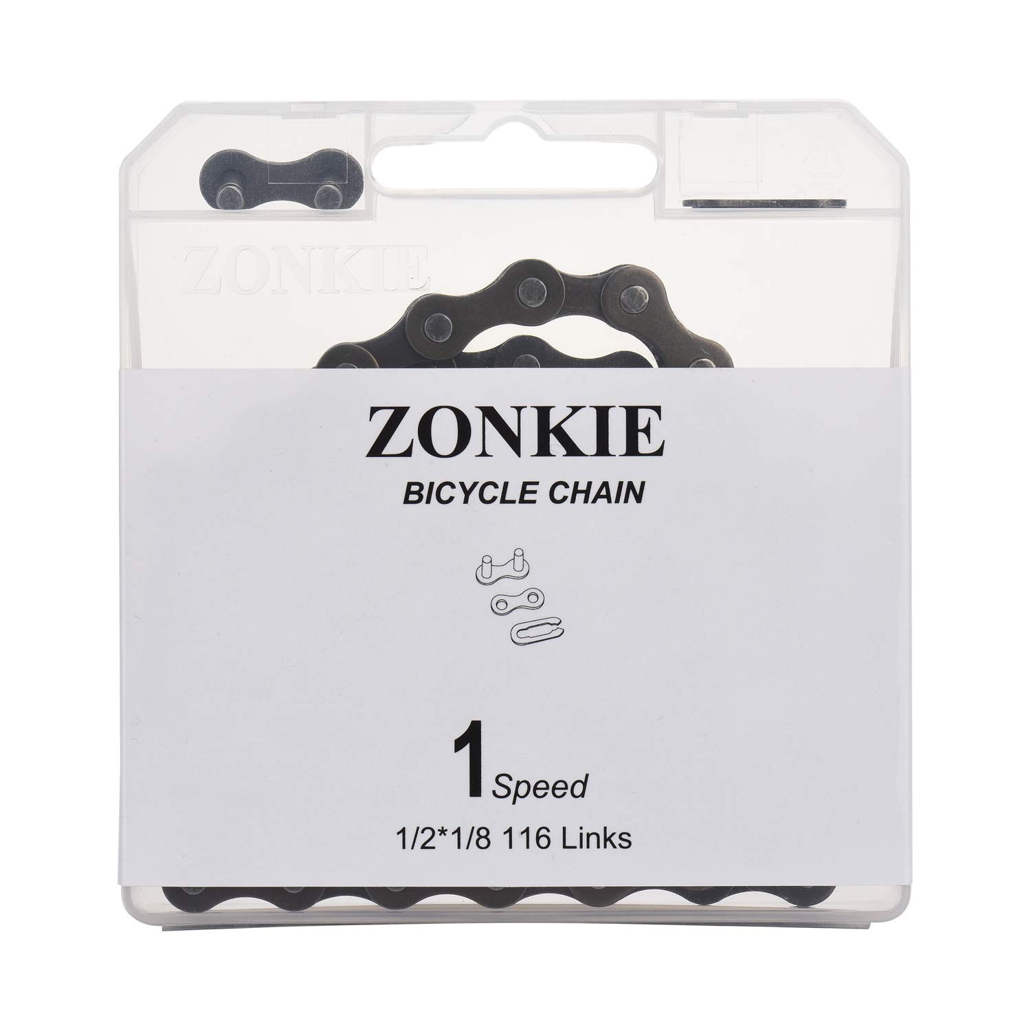 Reliable 1/2 x 1/8 Inch Single Speed Bicycle Chain – Rust & Corrosion Resistant