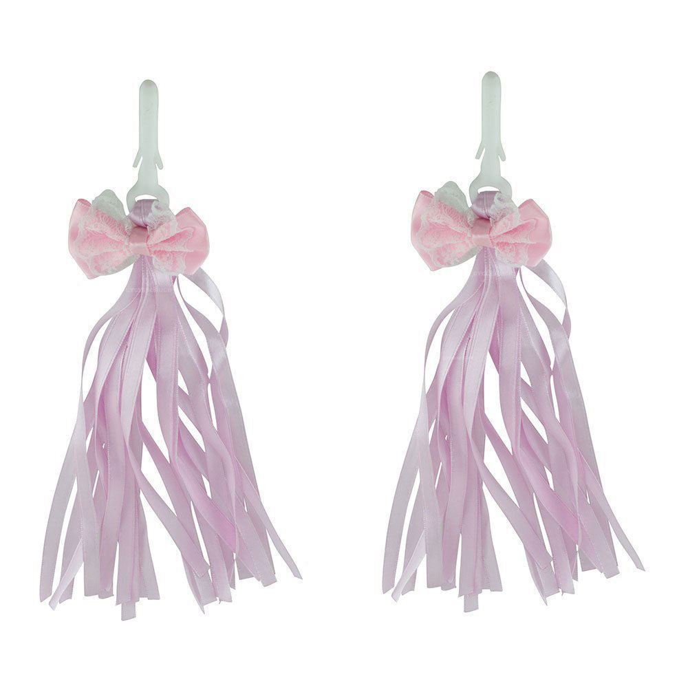 FENIX CUTE BOW BIKE STREAMERS FOR CHILDREN PINK OR PURPLE