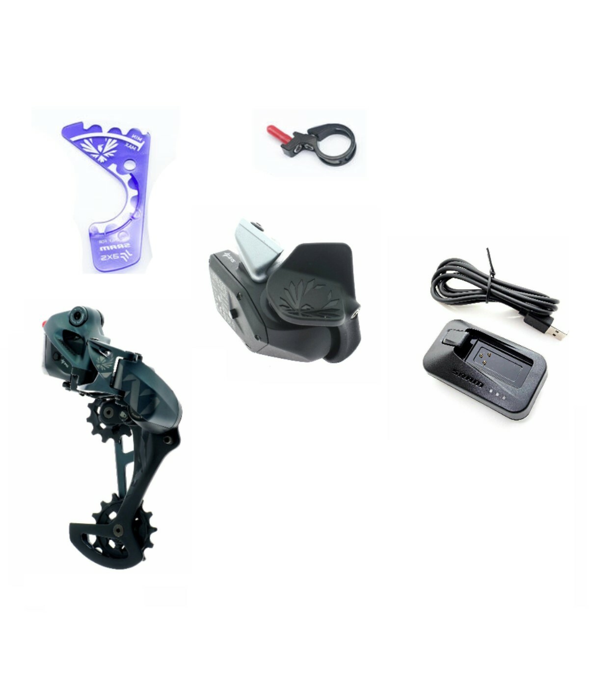 Sram XX1 Eagle AXS 1×12 spd Rear Derailleur/Controller/Charger 3 parts set READ