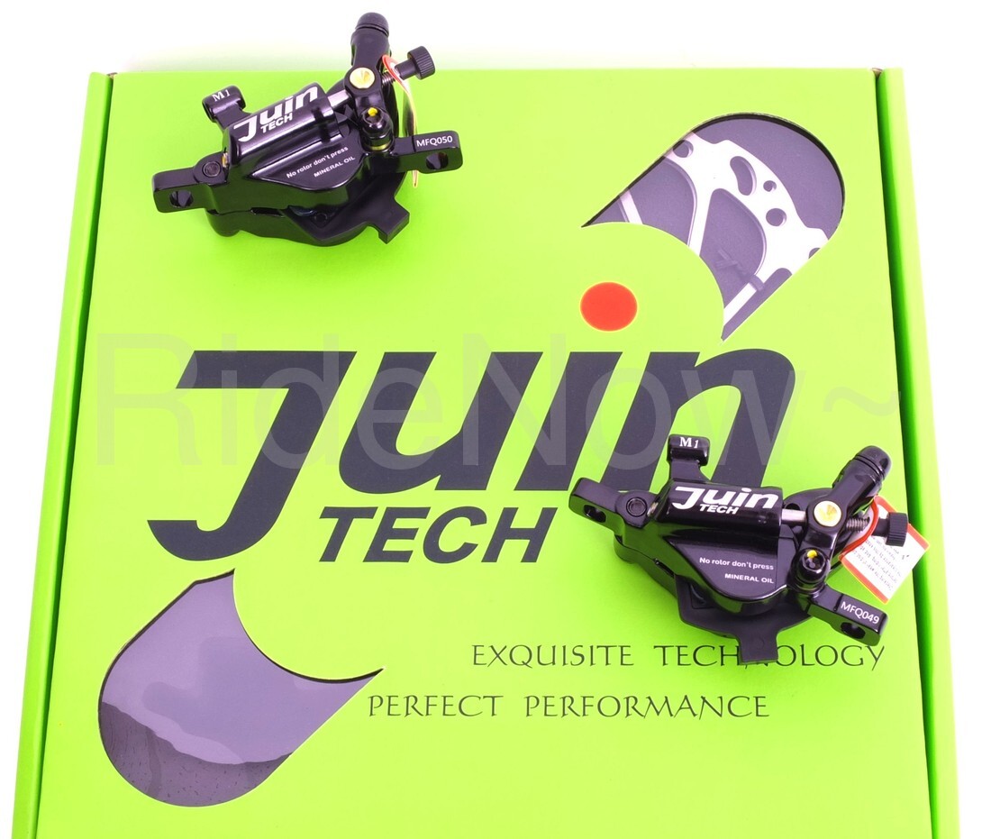 JuinTech M1 Cable actuated hydraulic MTB Bike Disc Brake set w/ Rotors Black