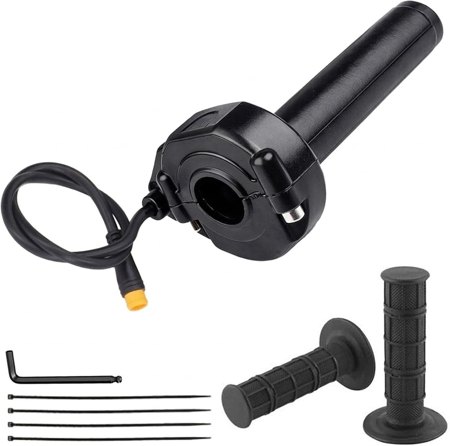 Ebike Full Twist Throttle with Rolling Bearing, Surron Style 3-Pin Waterproof Gr