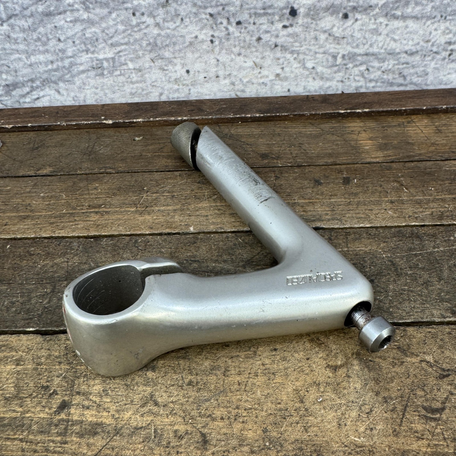 Vintage Specialized Quill Stem Silver 25.4 Clamp 22.2 90mm Alloy Road MTB