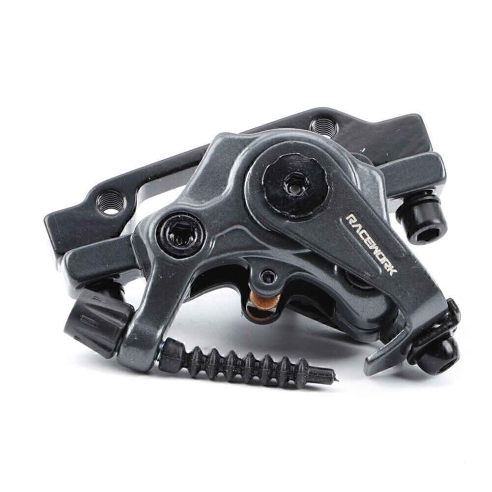 2x RACEWORK Disc Brake Calipers MTB Bike Speed Clip Dual Disc Brake Set W/ Rotor