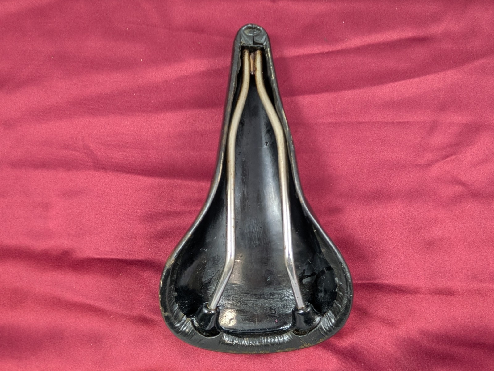 Unbranded Leather Bicycle Saddle Black 27x15cm SA29