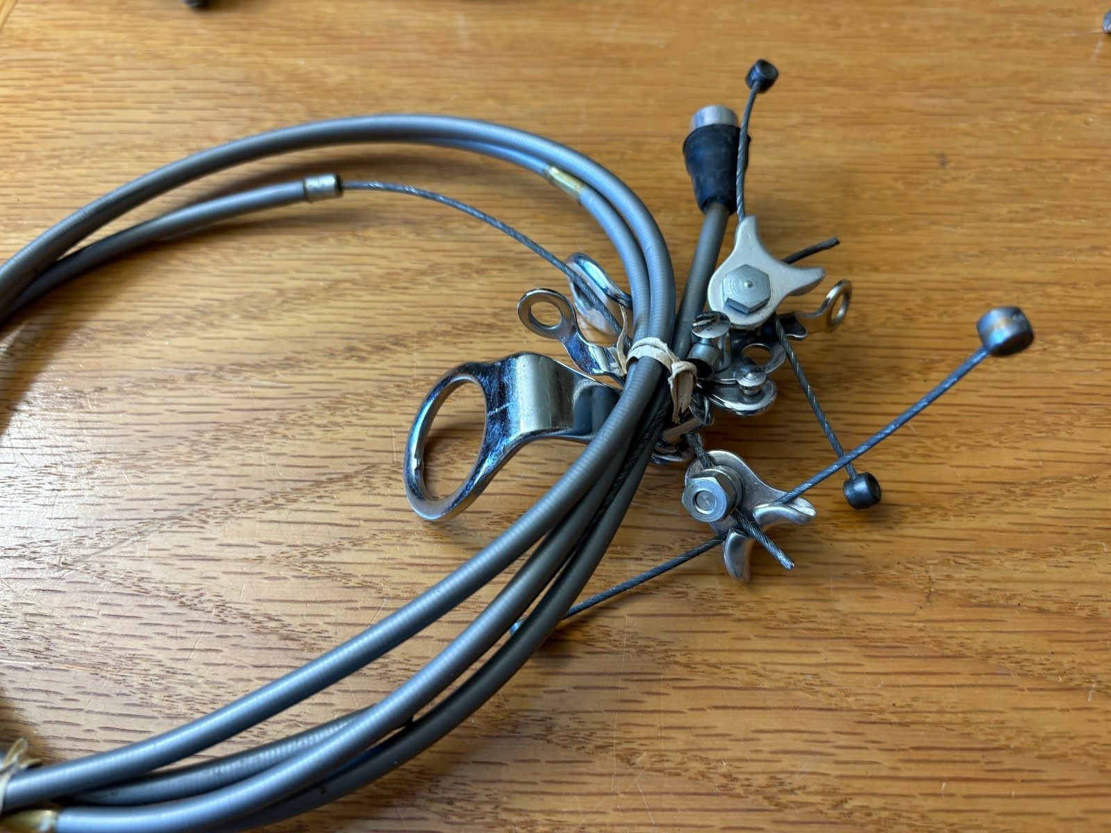 Universal center pull brakes with cables and levers, 1970