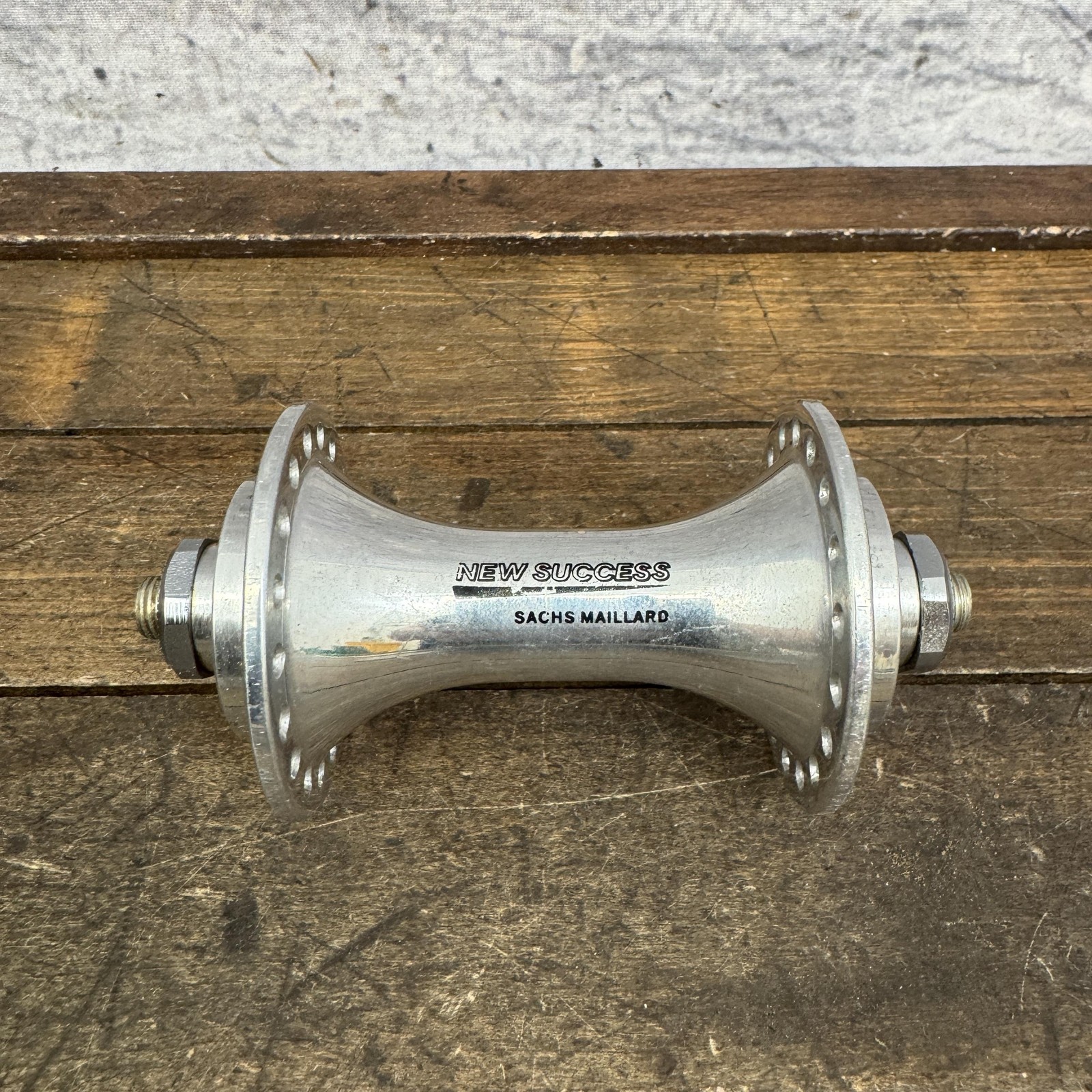 Vintage Sachs Maillard New Success Front Hub 36H 100mm QR Silver Road Bike