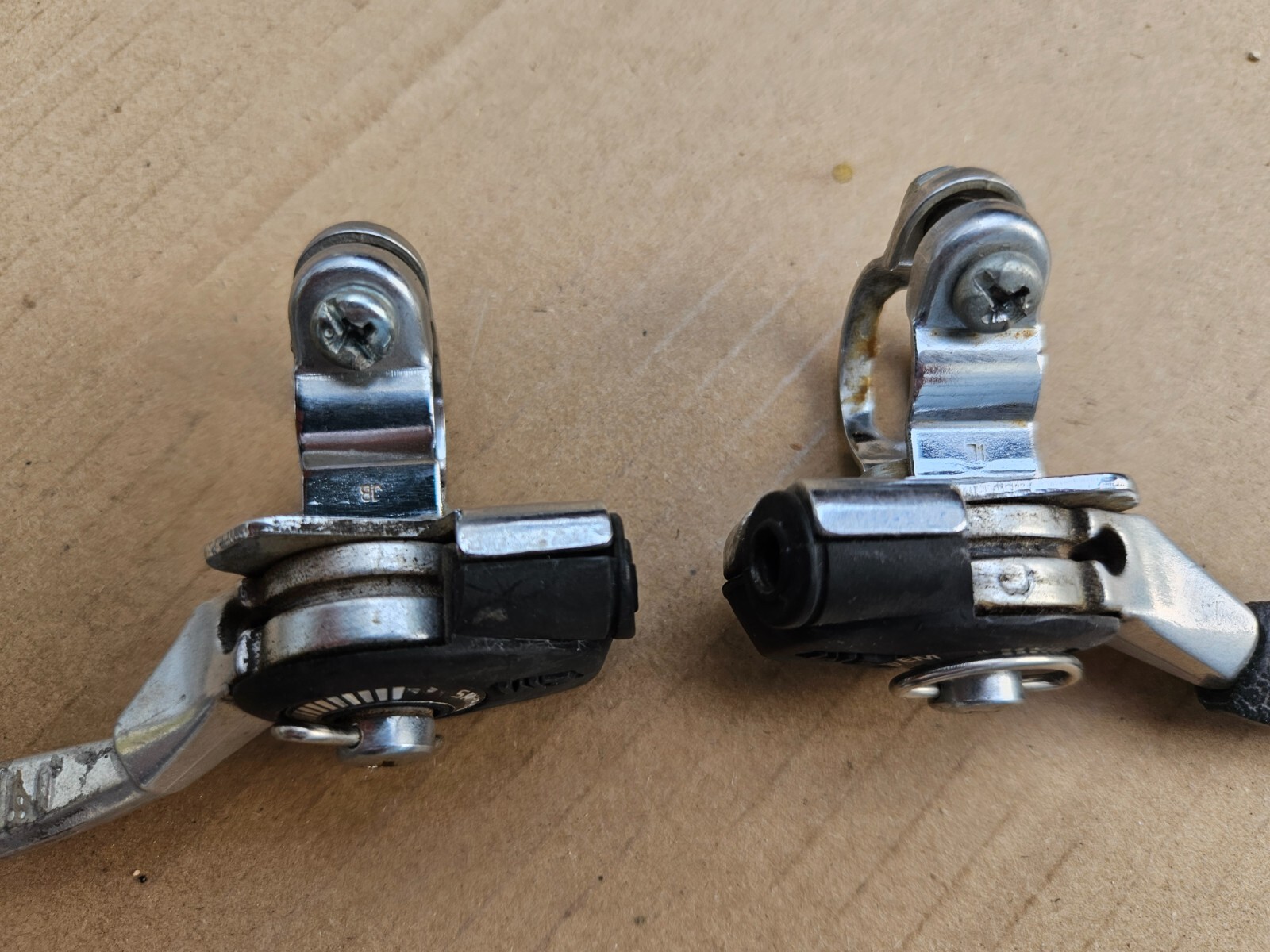 Vintage Shimano EM Ratcheting Thumb Shifters SL-MT50 3×6 6 Speed Japan