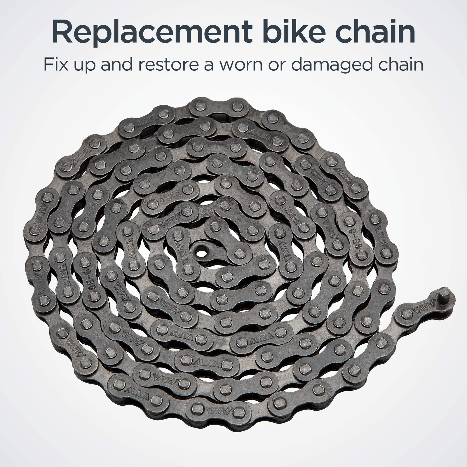 Schwinn Bike Chain, 1/2″ x 3/32″ Derailleur 1/2 inch x 3/32 inch, Silver