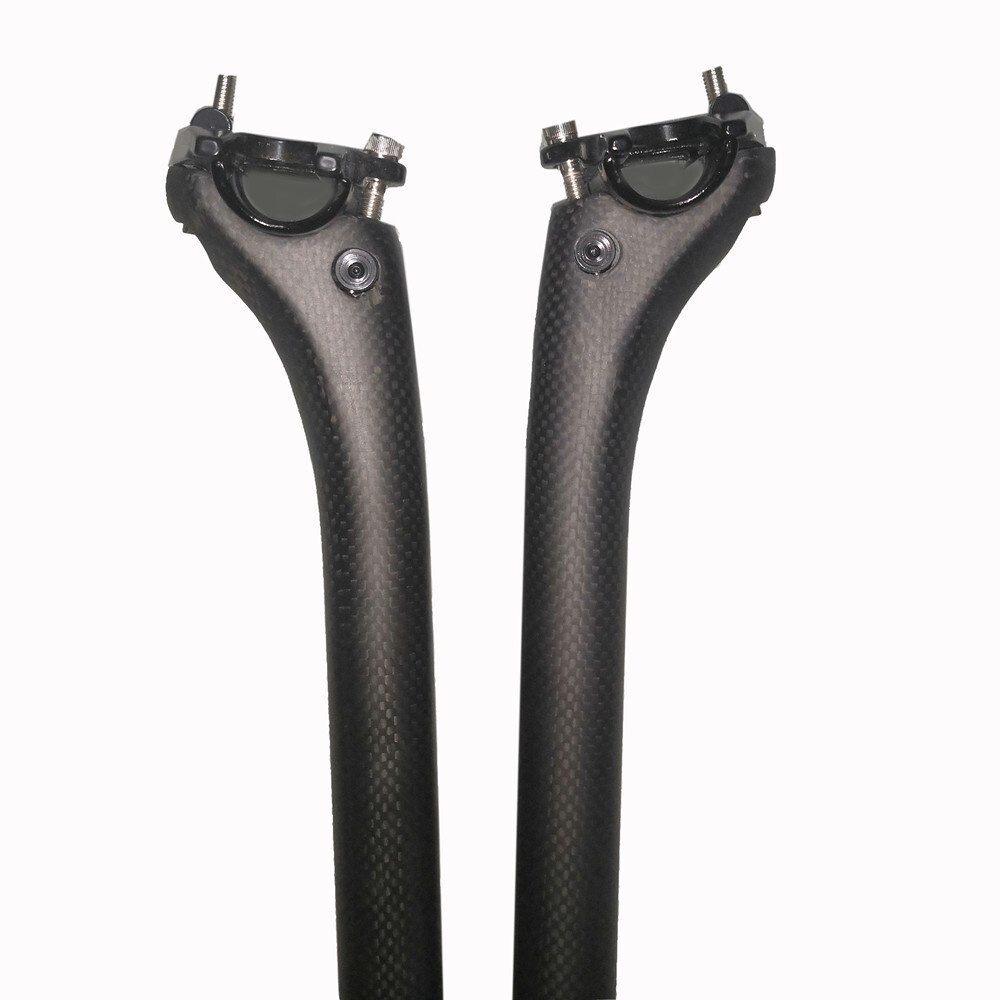 3K Carbon Fiber MTB Road bike Seatpost Bicycle Seat Tube 25.4-31.6mm 20 Offset