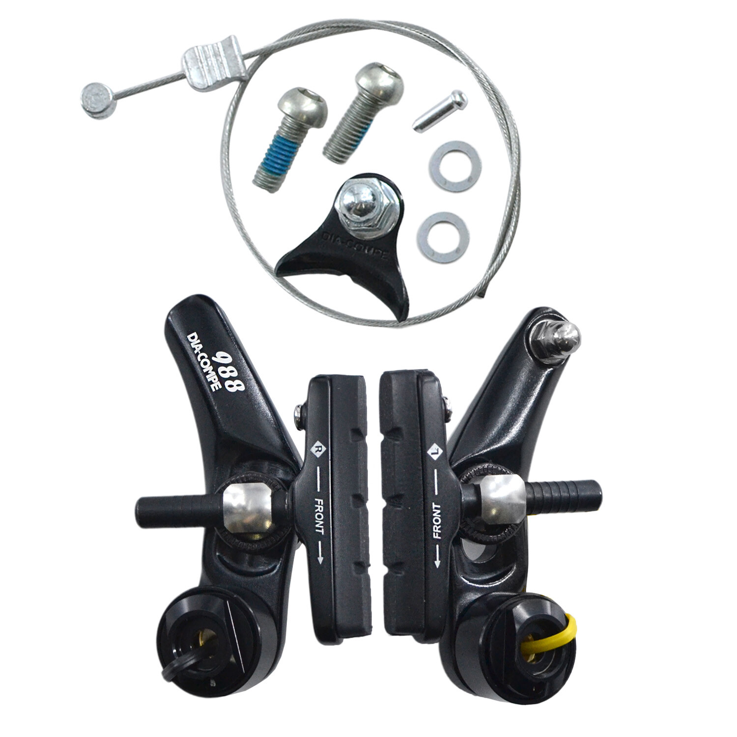 DIA-COMPE DC988EX Cyclocross Cantilever Brake Set (Front & Rear) , Black