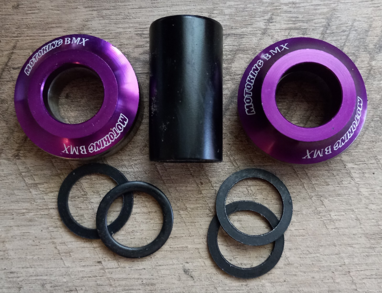 MOTOKING BMX 19MM MID BOTTOM BRACKET PURPLE