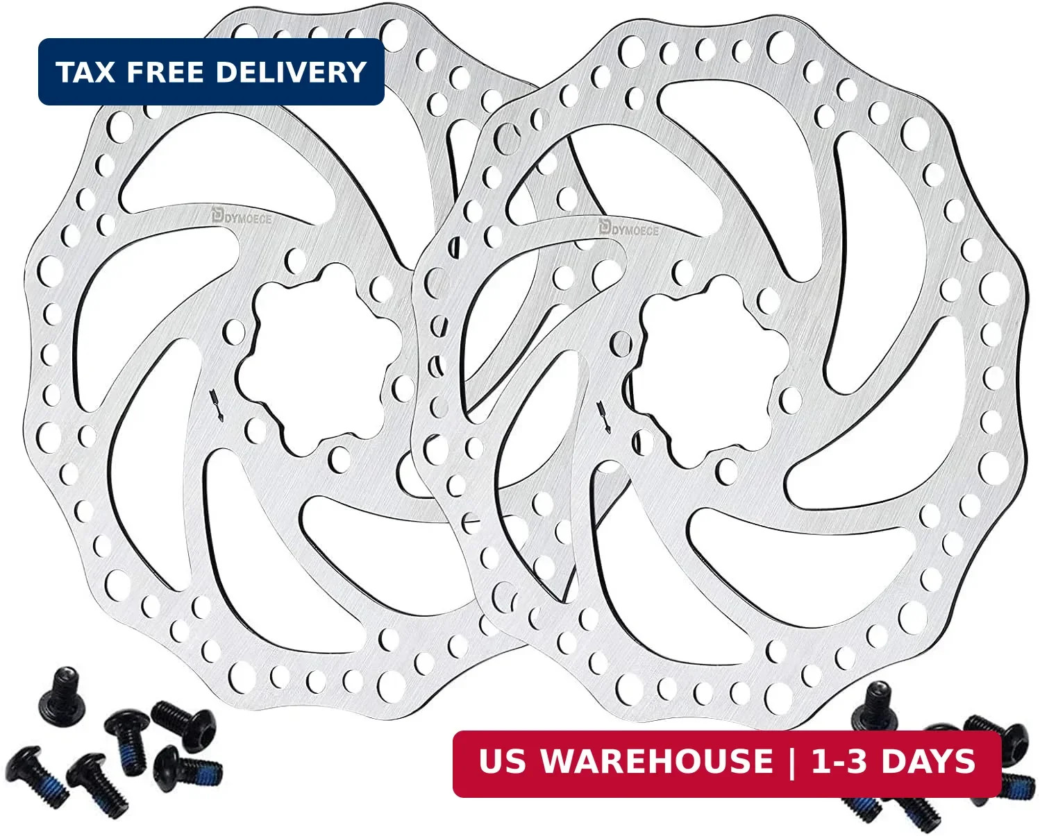 2 Pcs Bike Disc Brake Rotors with 12 Bolts 140mm/160mm/180mm/203mm for MTB Mount