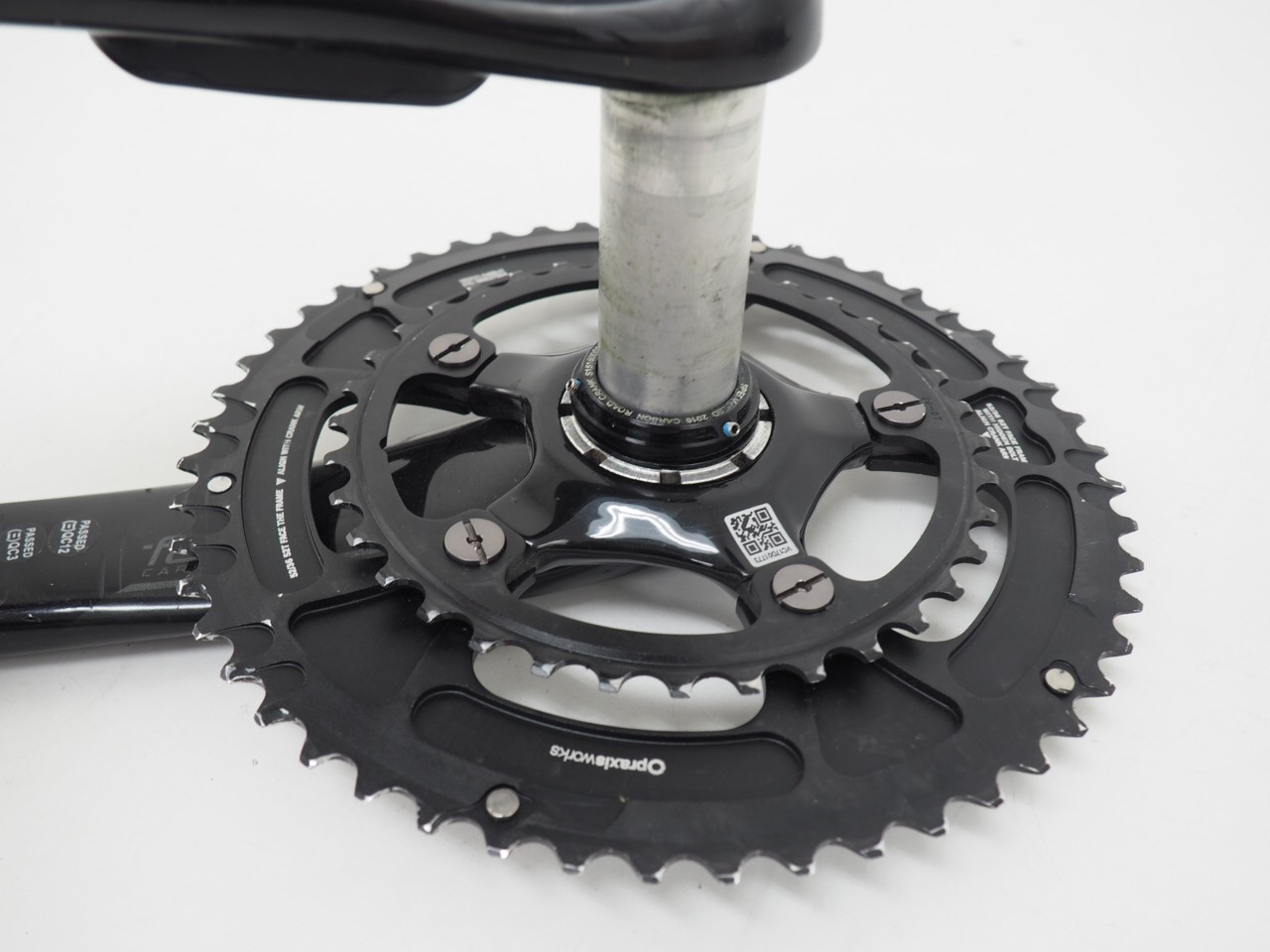 Specialized S-Works 172.5 Power Meter Carbon Crankset w/ 52/36 Praxis Charinring