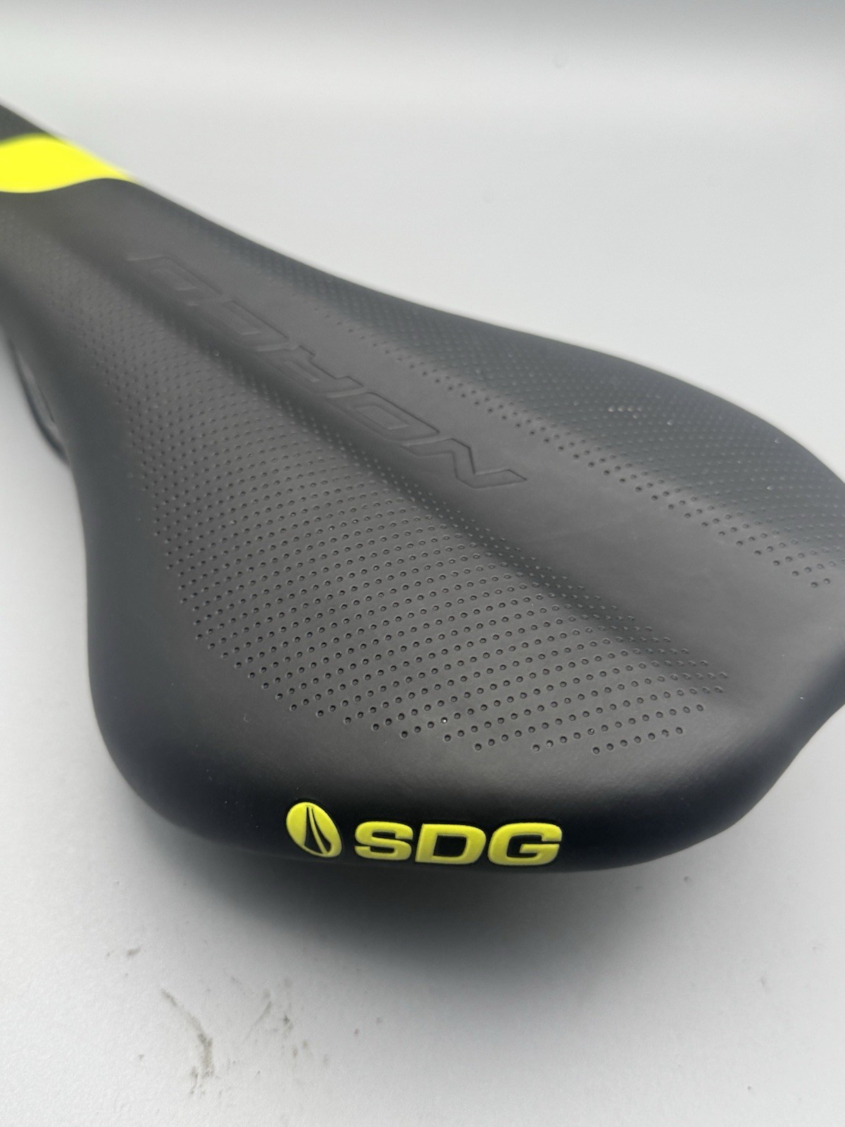 SDG Duster NOQO MTB Bicycle Saddle Black Yellow Bike Seat