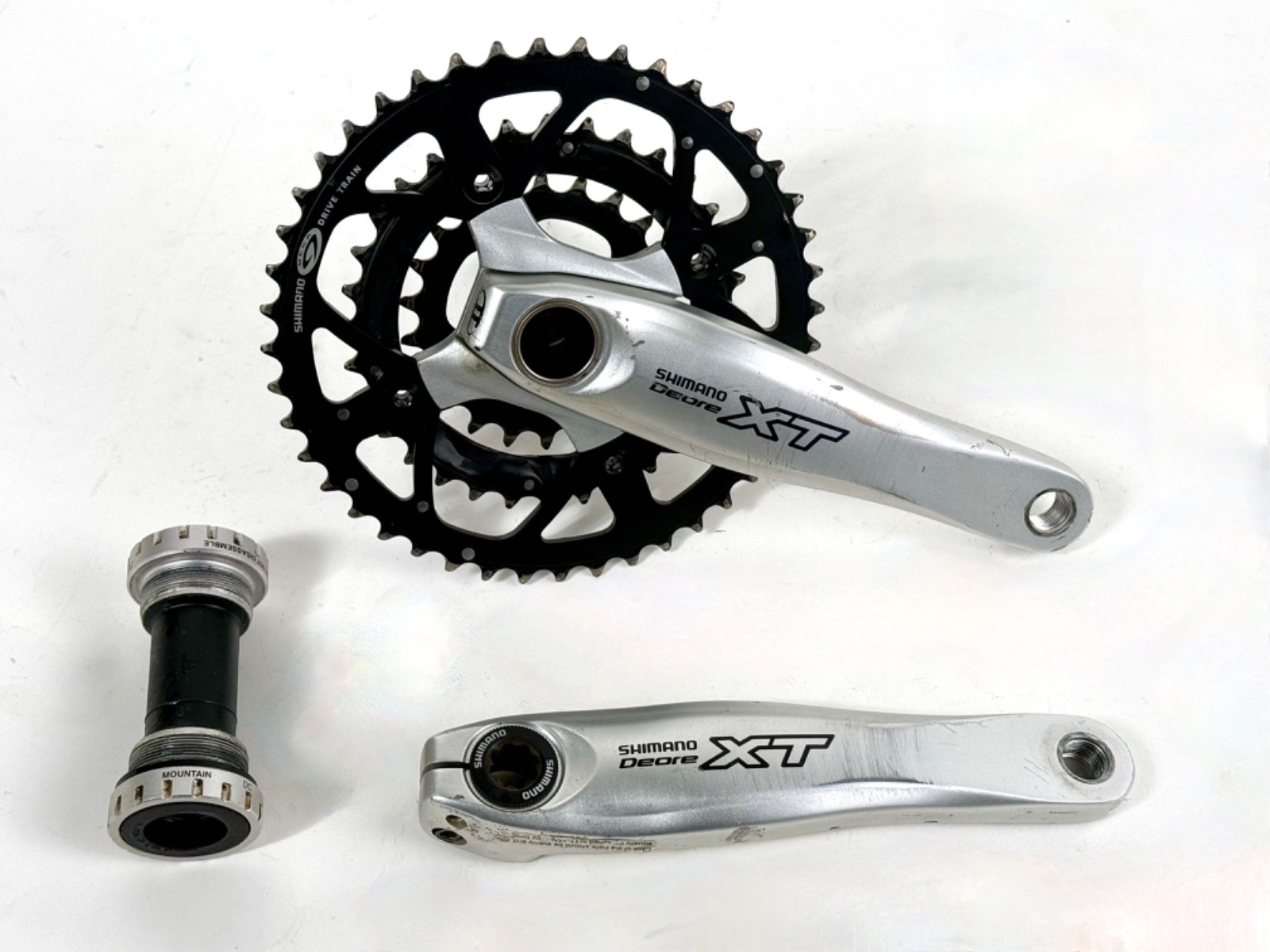 Shimano Deore XT FC-M760 MTB 175mm Crankset w/ BB 44/32/22t 9 Speed Bicycle XC