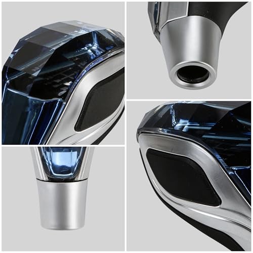 Touch Activated Illuminated LED Crystal Gear Shift Knob – Universal Manual &
