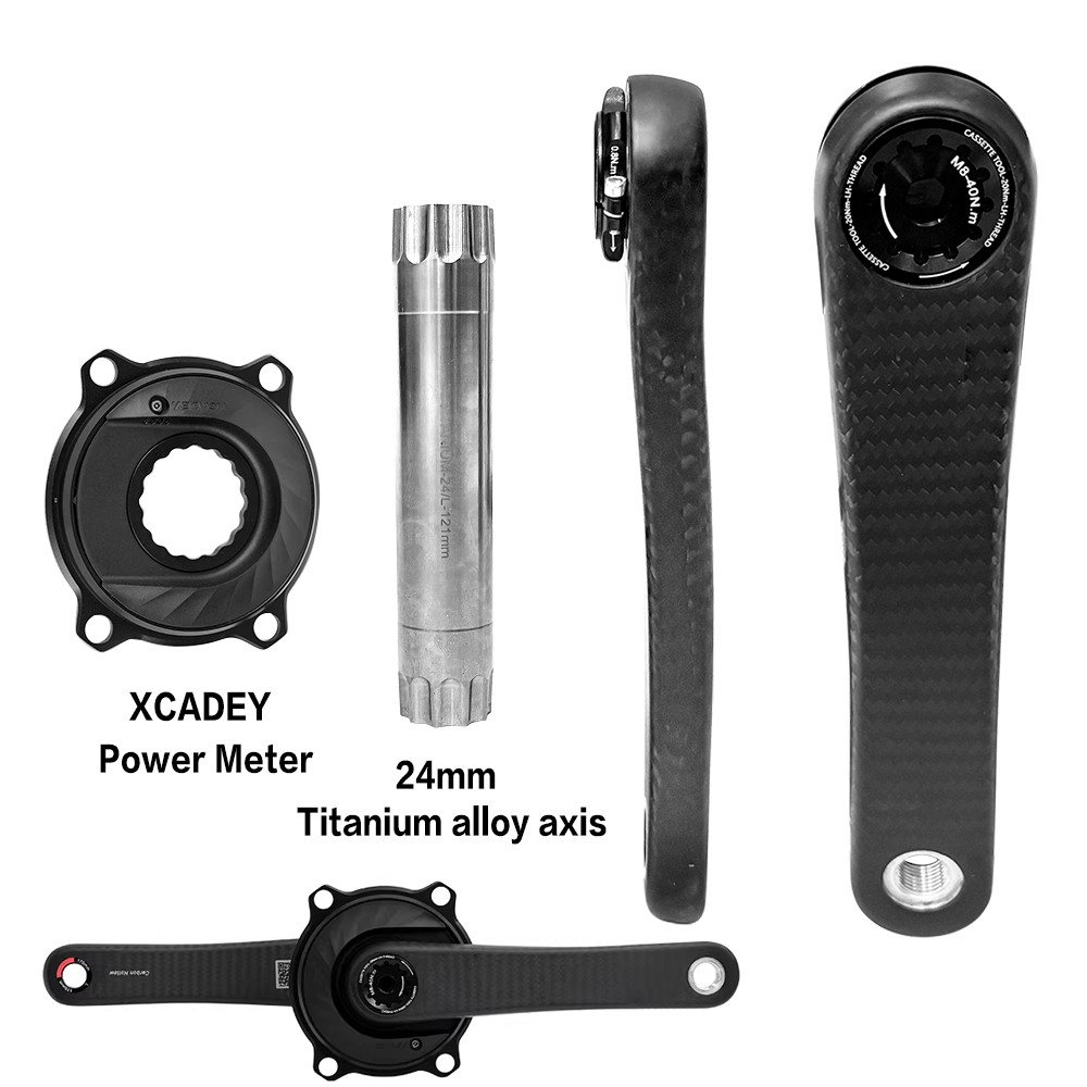 AIRWOLF Carbon Road Bike Crankset CKR01 Power Meter EASTON 277g Lightweight
