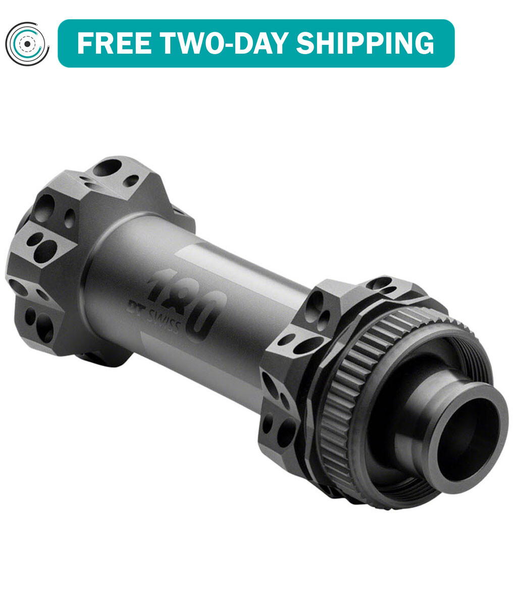 DT Swiss 180 Front Hub – 12 x 100mm, Center-Lock, Black, 24h, Straight Pull