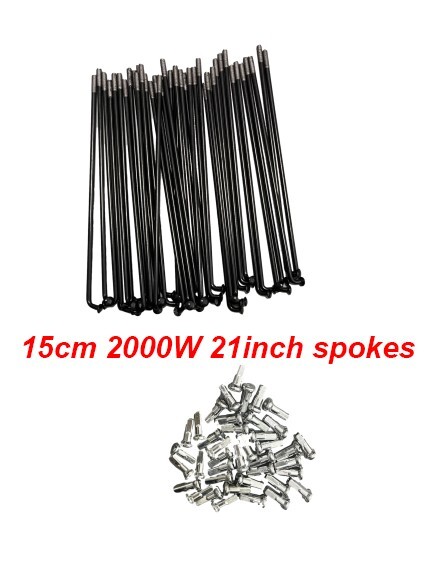 Customized Spoke Black/Sliver 10/12G for front and rear motor wheel.