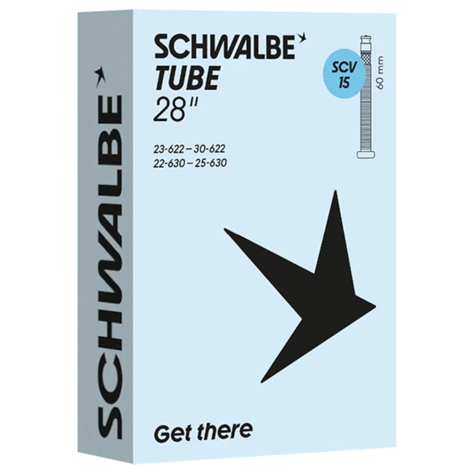 Schwalbe Fahrradschlauch Click Valve SCV15, 23/30-622/630 IB 60mm