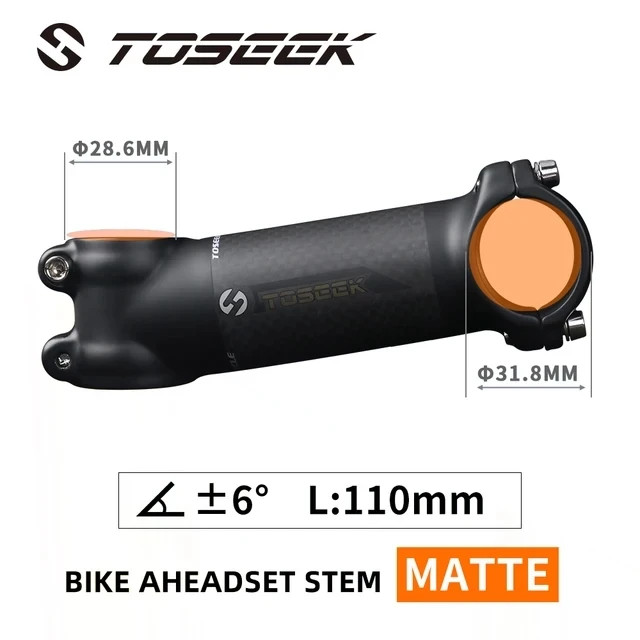 Bicycle Stem 28.6 – 31.8mm Bike Handlebar Stem 6 Degree or 17 Degree 60-120mm