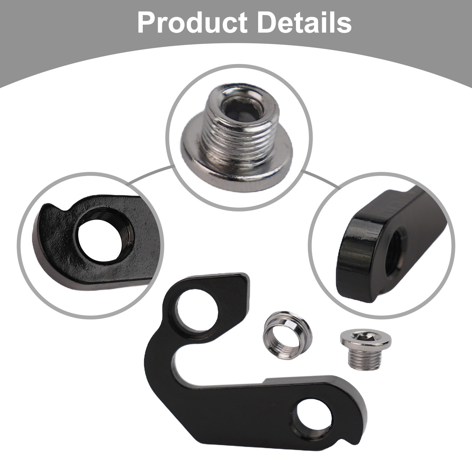 Jet black Aluminum Alloy Rear Derailleur Mech Hanger for Marin Bayview Parts