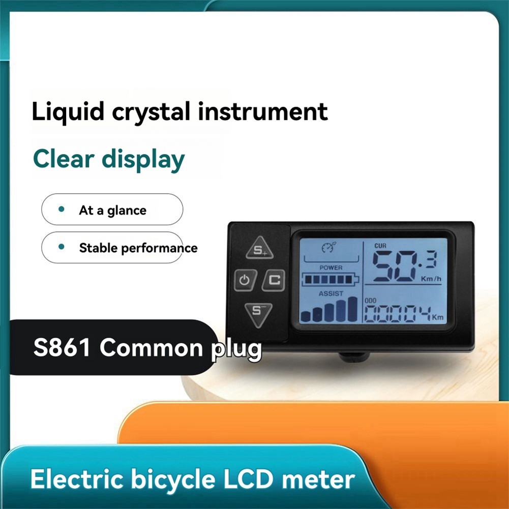 Ebike Display S861 24V 36V 48V LCD Instrument Intelligent Electric Scooter5129