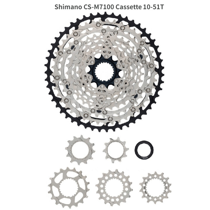 SHIMANO SLX M7100/M7120 1×12 12-Speed MTB Groupset 51T Caseette 170/175mm 32/34T