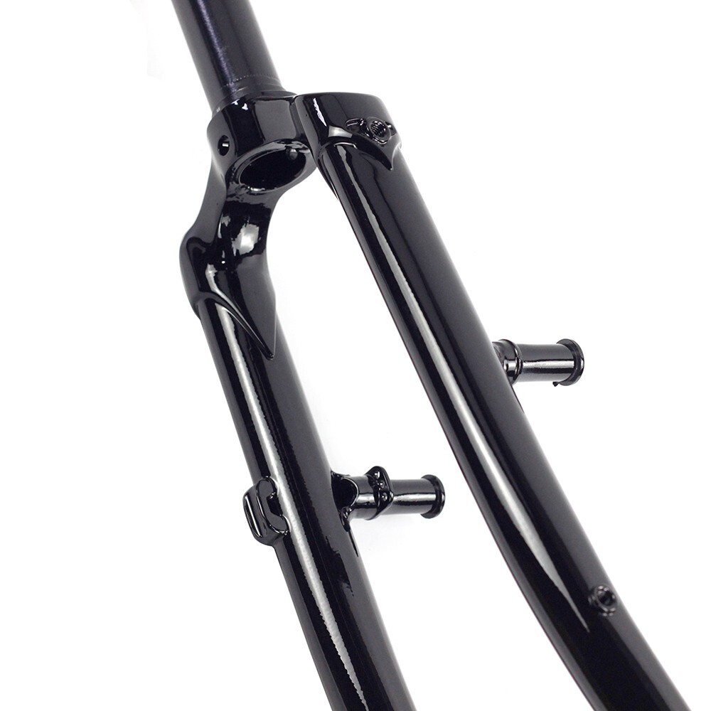 26″ Chromoly Steel Touring Bike Rigid Fork 1 inch 25.4mm Disc V Brake Threadless