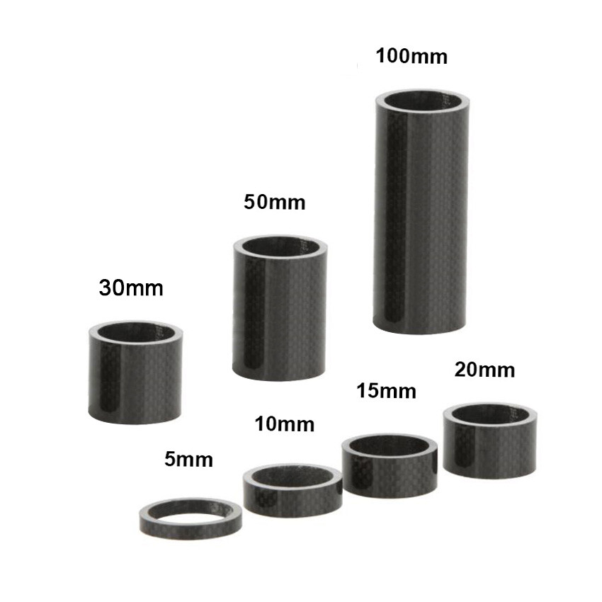TOSEEK 3K Full Carbon Headset Spacers 1-1/8″ Bike Spacer Steerer Washers 5~200mm
