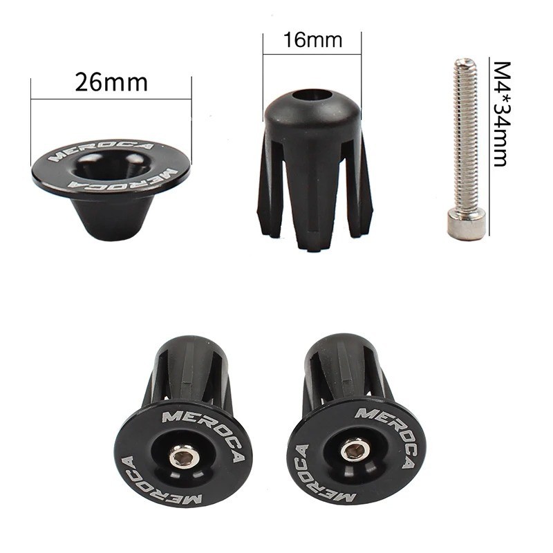 Litepro Mountain Bike Handlebar Bar End Plug Caps Set for MTB-Bicycle