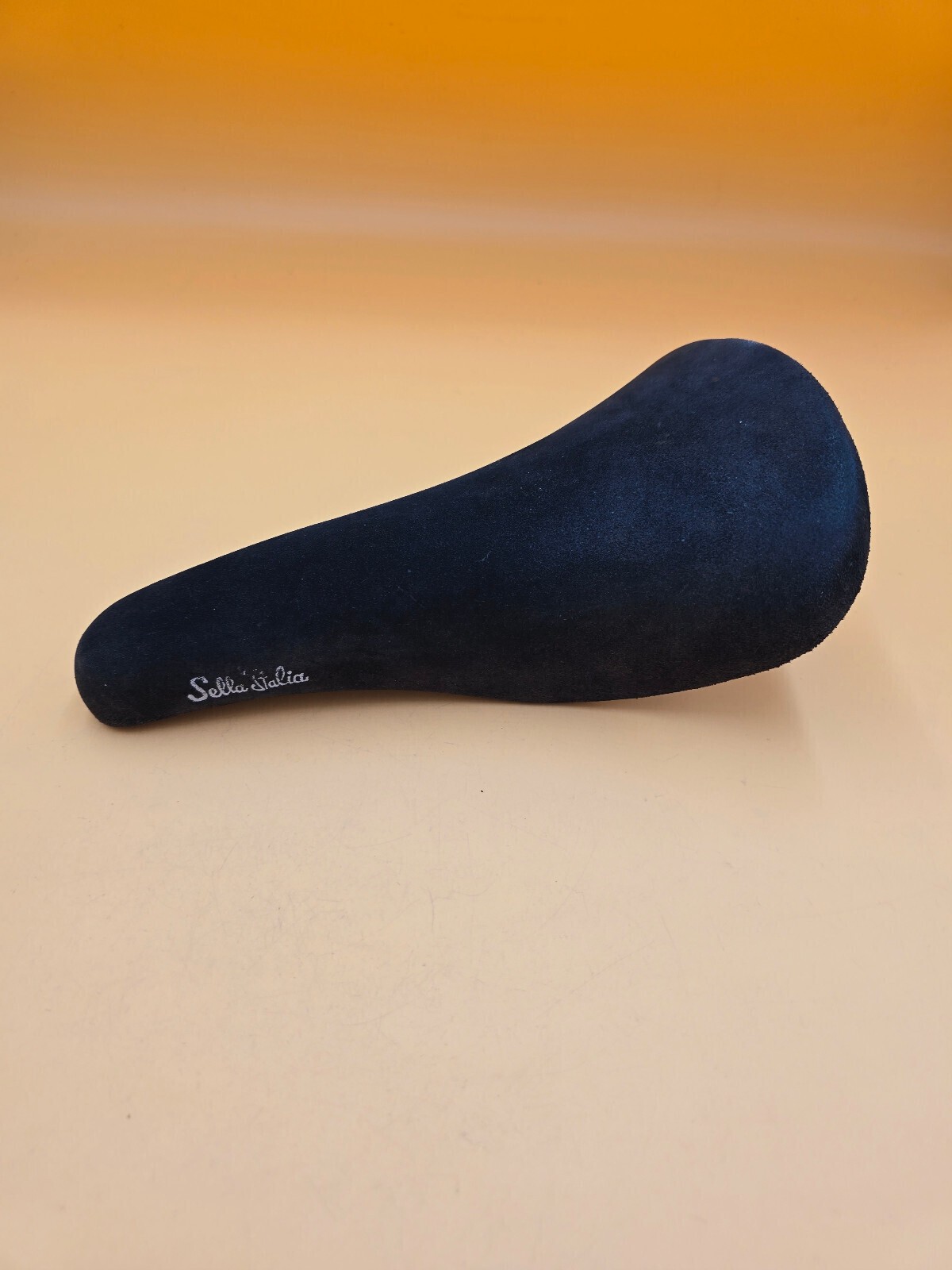 Saddle Selle Italia Bianchi Suede (Imitation?) black saddle vintage retro