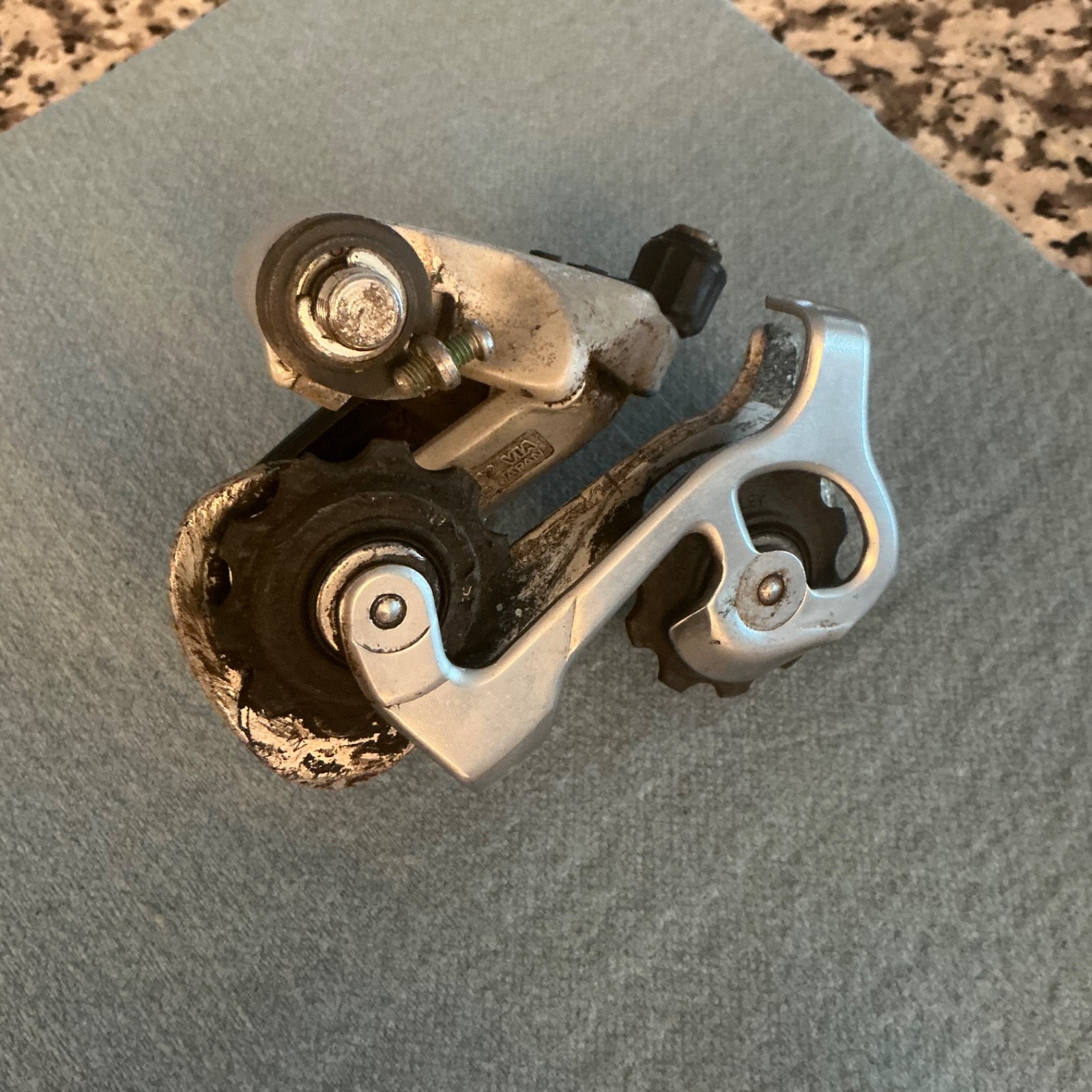 Vintage Shimano Deore XT RD-M732 Rear Derailleur SHORT Cage MTB Japan 7 Speed