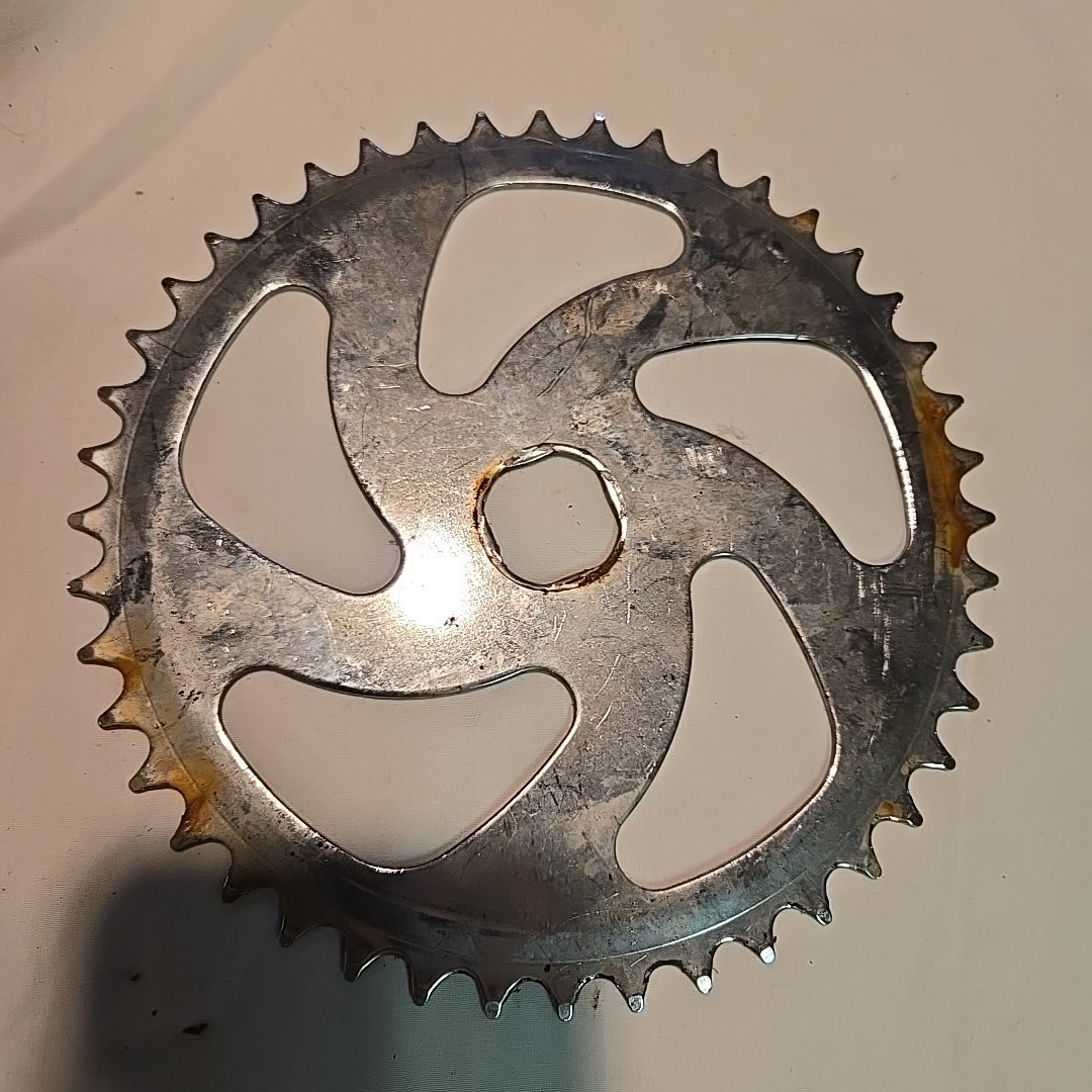 Vintage Bicycle Chainwheel Sprocket Square Hole 44 tooth