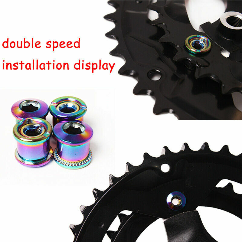 4/5PCS MTB Road Bike Chainring Bolts Single/Double/Triple Crank Screws Sprocket