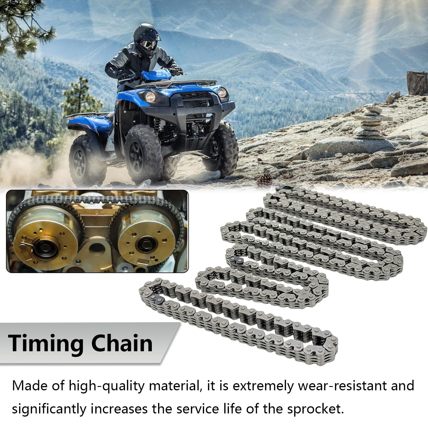 BIGLKNM Tensioner & Timing Chain Guides & Oil Pump Compatible with…