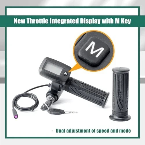 48V Ebike Speedometer Throttle with M Key Replacement for Tuttio Soleil 01
