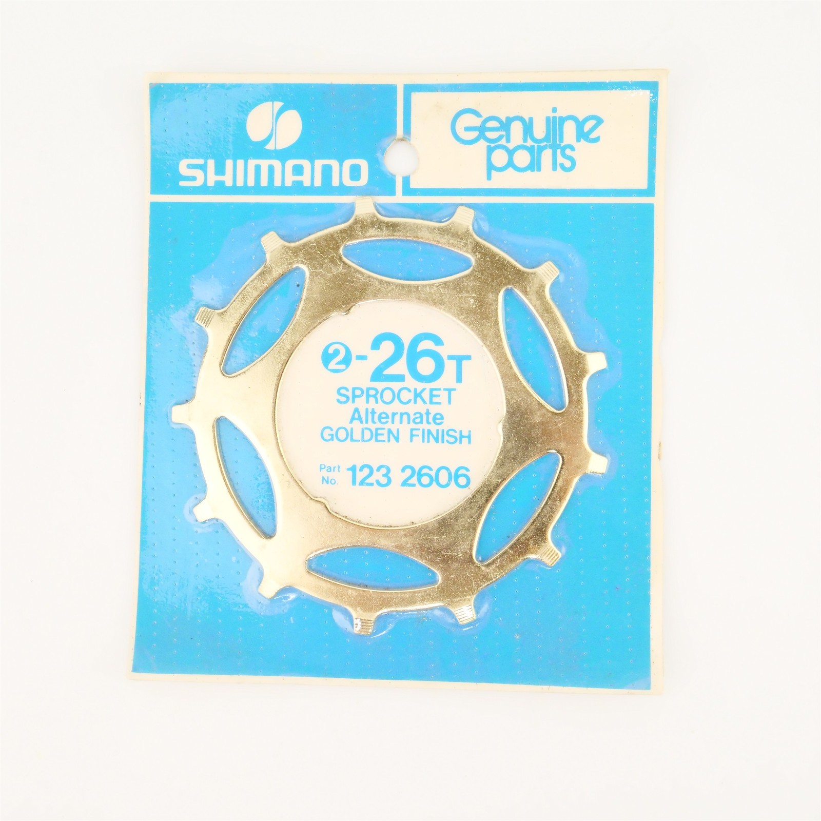 NOS Shimano Freewheel Cog Sprocket 26t Gold Skip Tooth Alternate Steel 123-2606