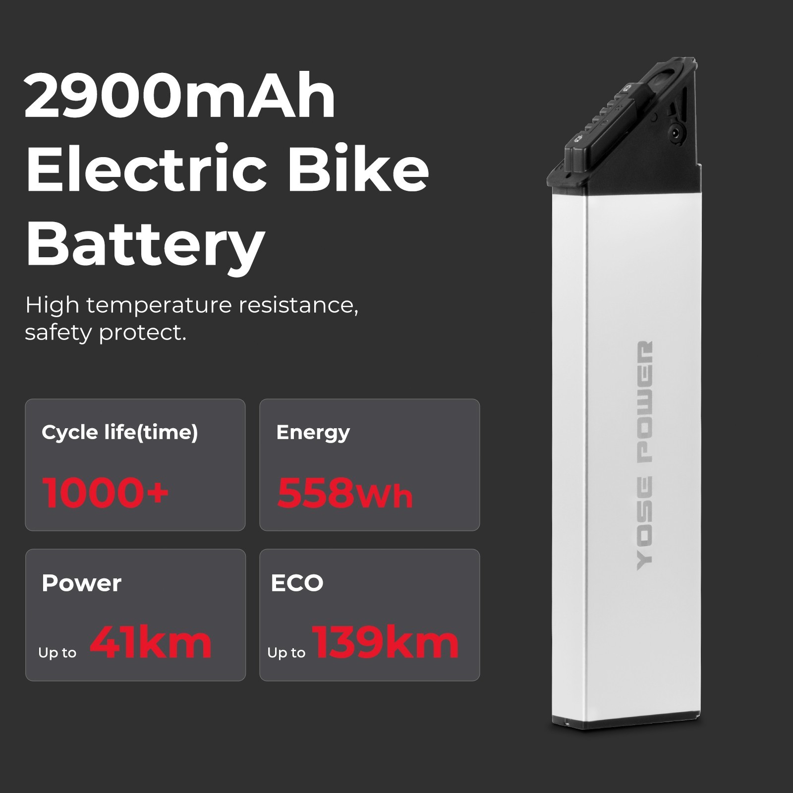 Lectric Ebike Battery 48V 11.6Ah for Lectric XP Step-Thru 1.0 2.0 3.0 Bicycle